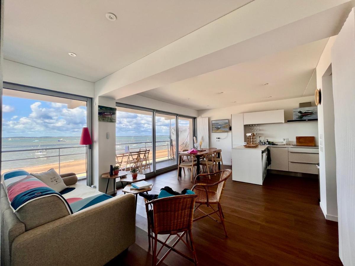 Premiere Ligne Acces Prive Et Direct A La Plage Vue Mer Arcachon Exteriör bild