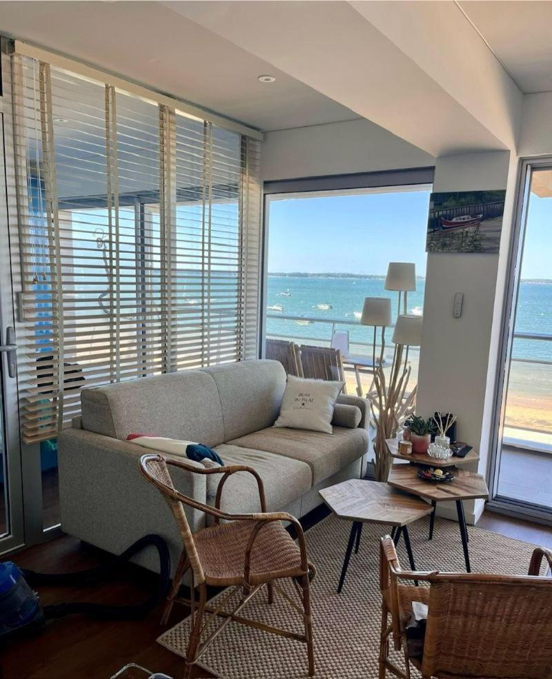 Premiere Ligne Acces Prive Et Direct A La Plage Vue Mer Arcachon Exteriör bild