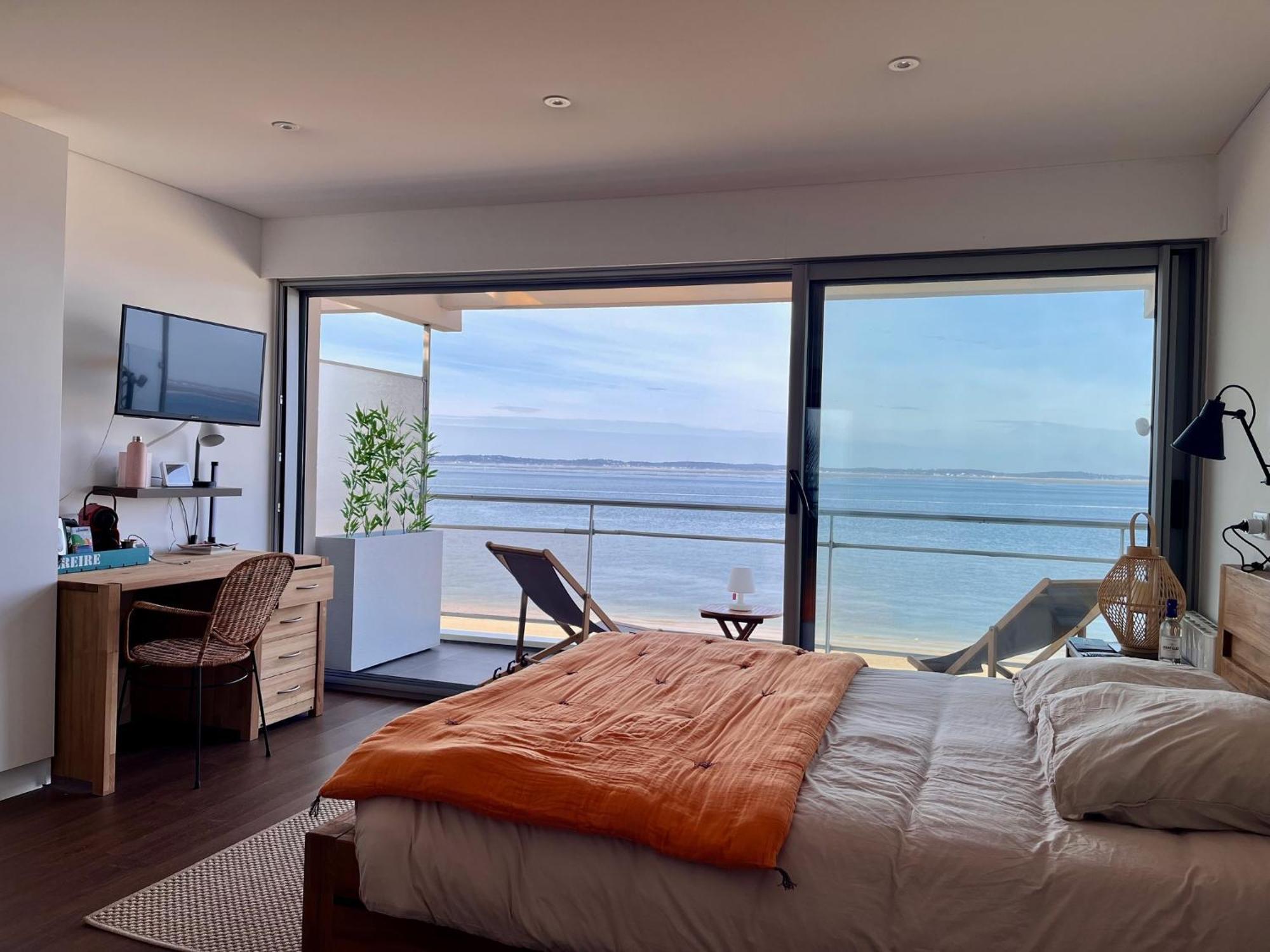 Premiere Ligne Acces Prive Et Direct A La Plage Vue Mer Arcachon Exteriör bild